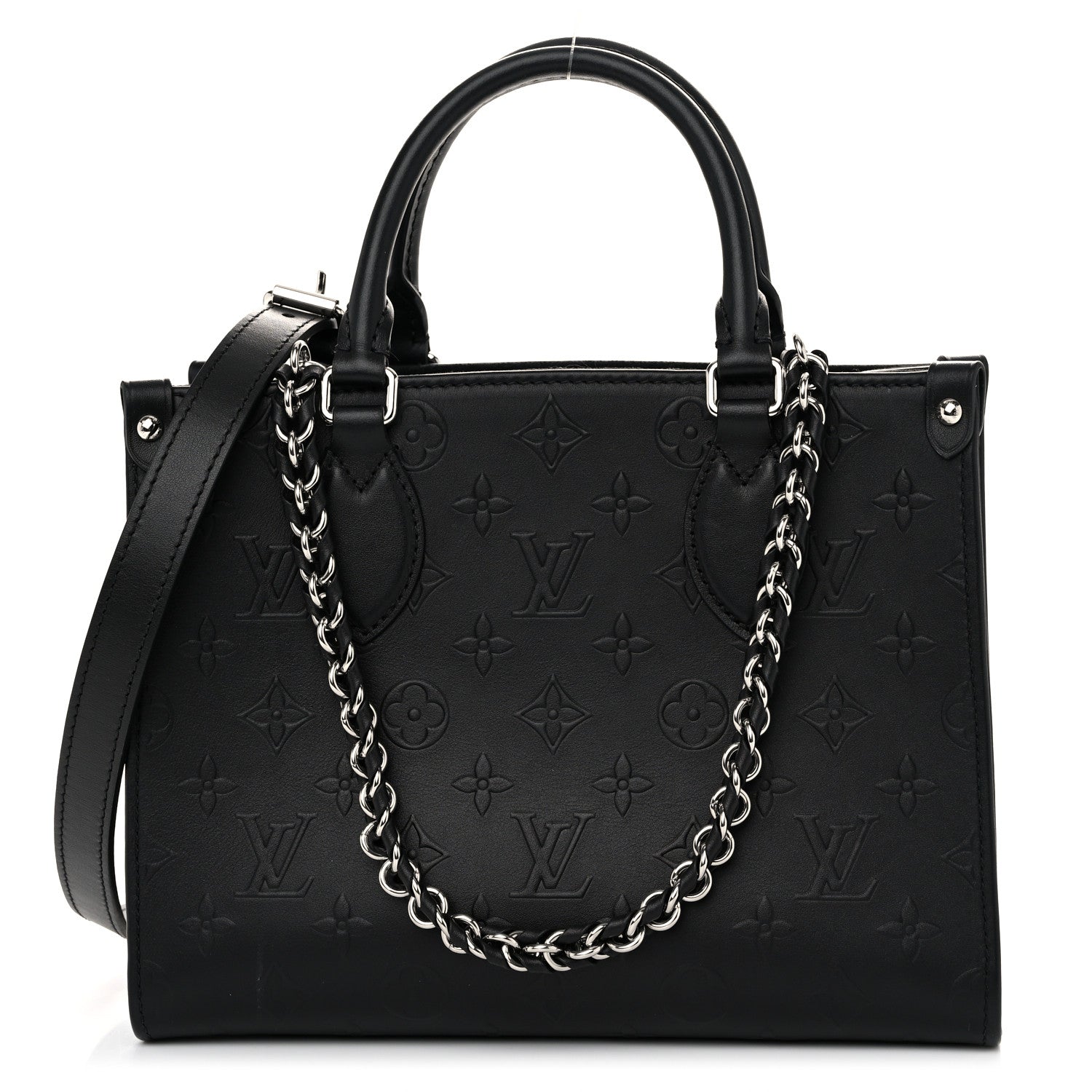 Louis Vuitton Calfskin Monogram Bold Onthego PM Black 1 of 12