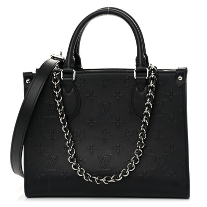 Louis Vuitton Calfskin Monogram Bold Onthego PM Black 1 of 12