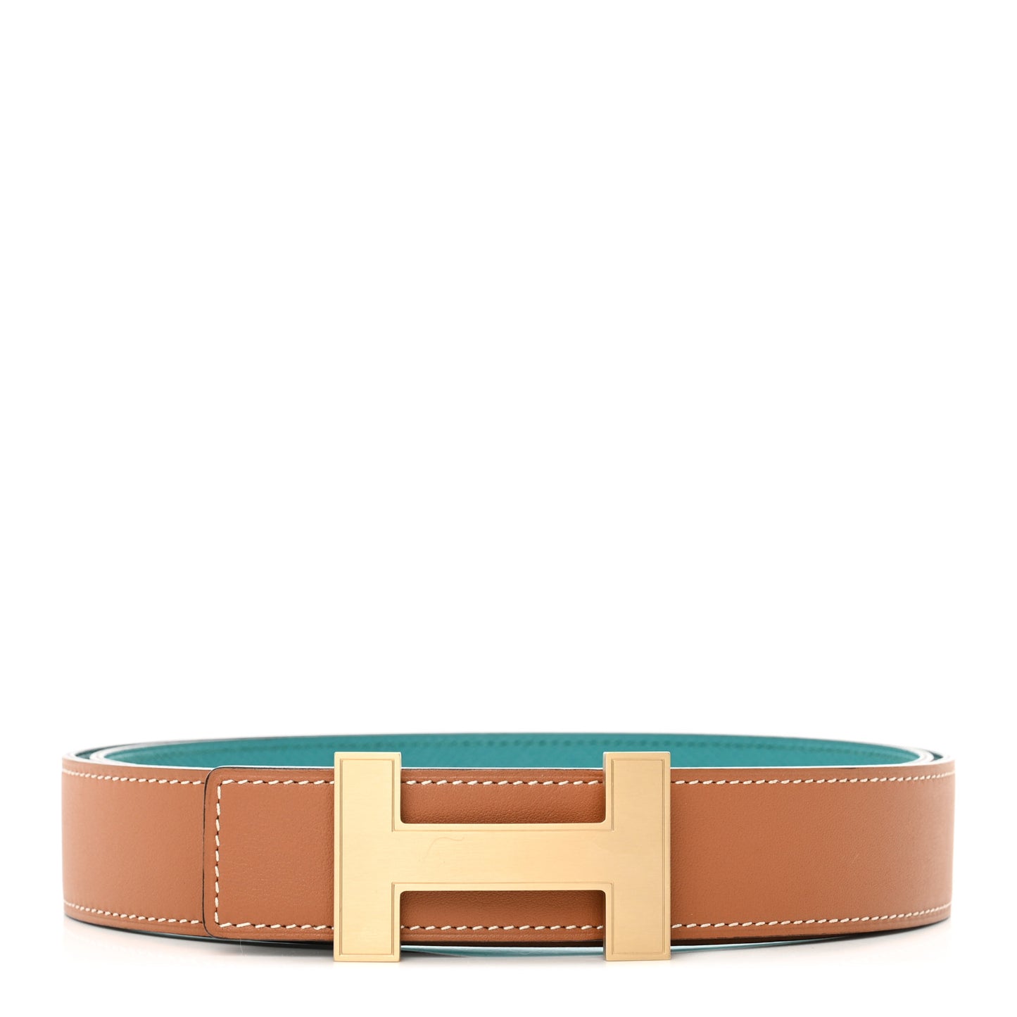 Swift Epsom 24mm Focus Belt Gold Bleu Paon