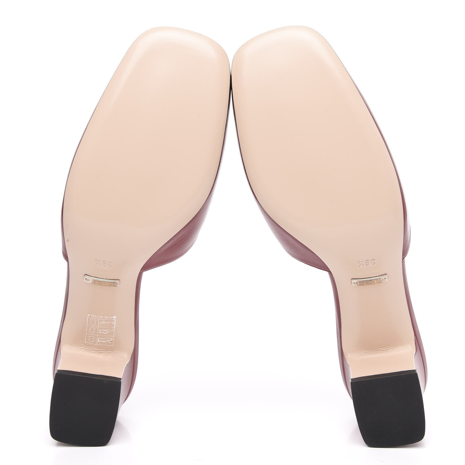 Gucci Malaga Kid Crystal Square G Madelyn Mules 39.5 Romantic Cerise 5 of 10
