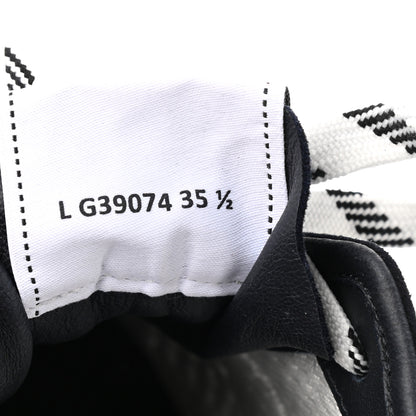 Chanel Suede Perforated Womens CC Sneakers 35.5 Black White 8 of 9