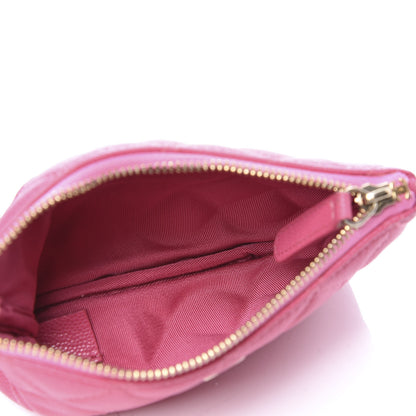 Chanel Caviar Quilted Small Cosmetic Case Pink 4 of 7