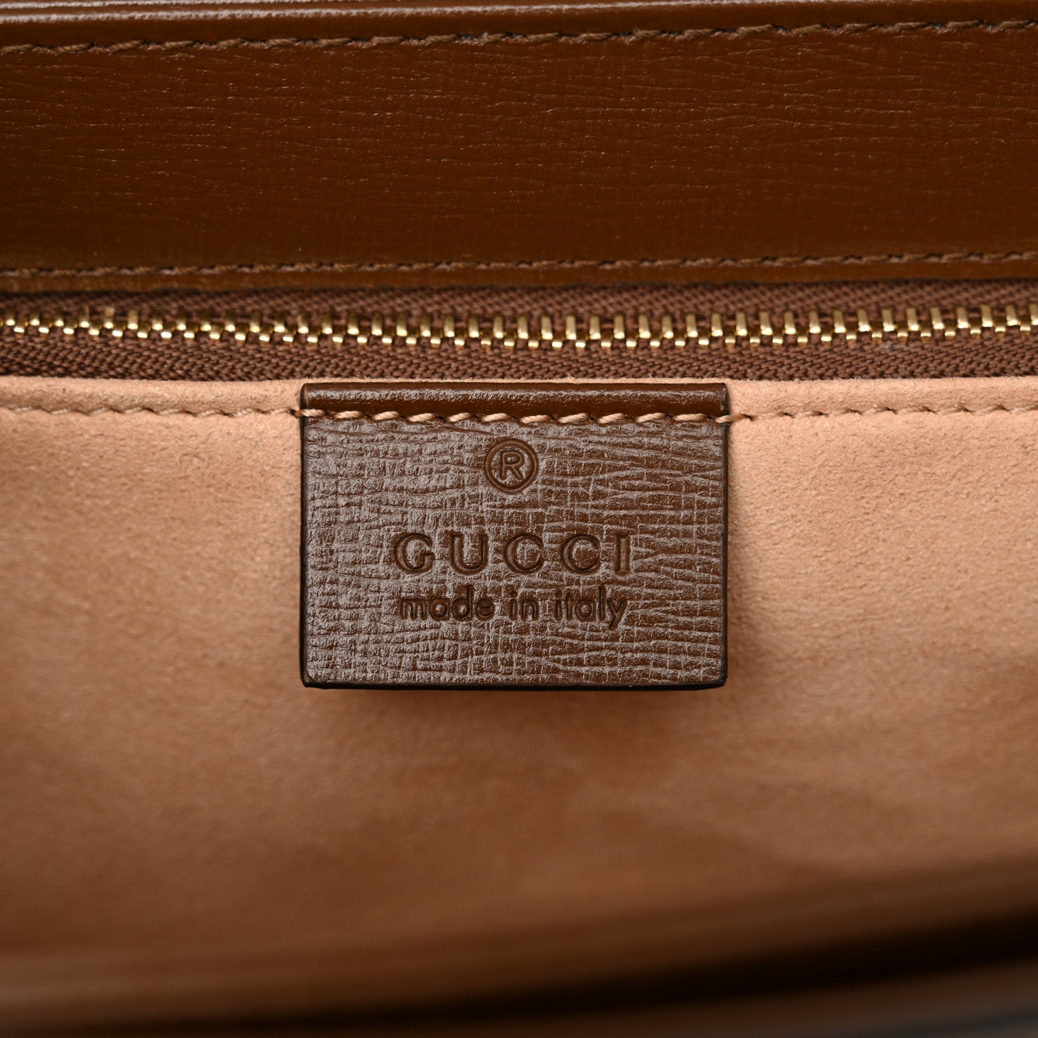 Gucci GG Supreme Monogram Horsebit 1955 Shoulder Bag Beige Brown Sugar 6 of 10