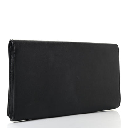 Saint Laurent Calfskin Monogram Large Belle De Jour Clutch Black 3 of 11