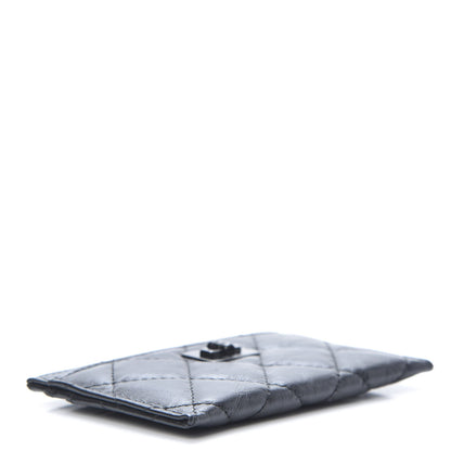 Chanel Aged Calfskin Quilted Reissue Card Holder So Black 4 of 8