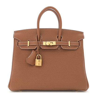 Hermes Togo Birkin 25 Gold 1 of 11