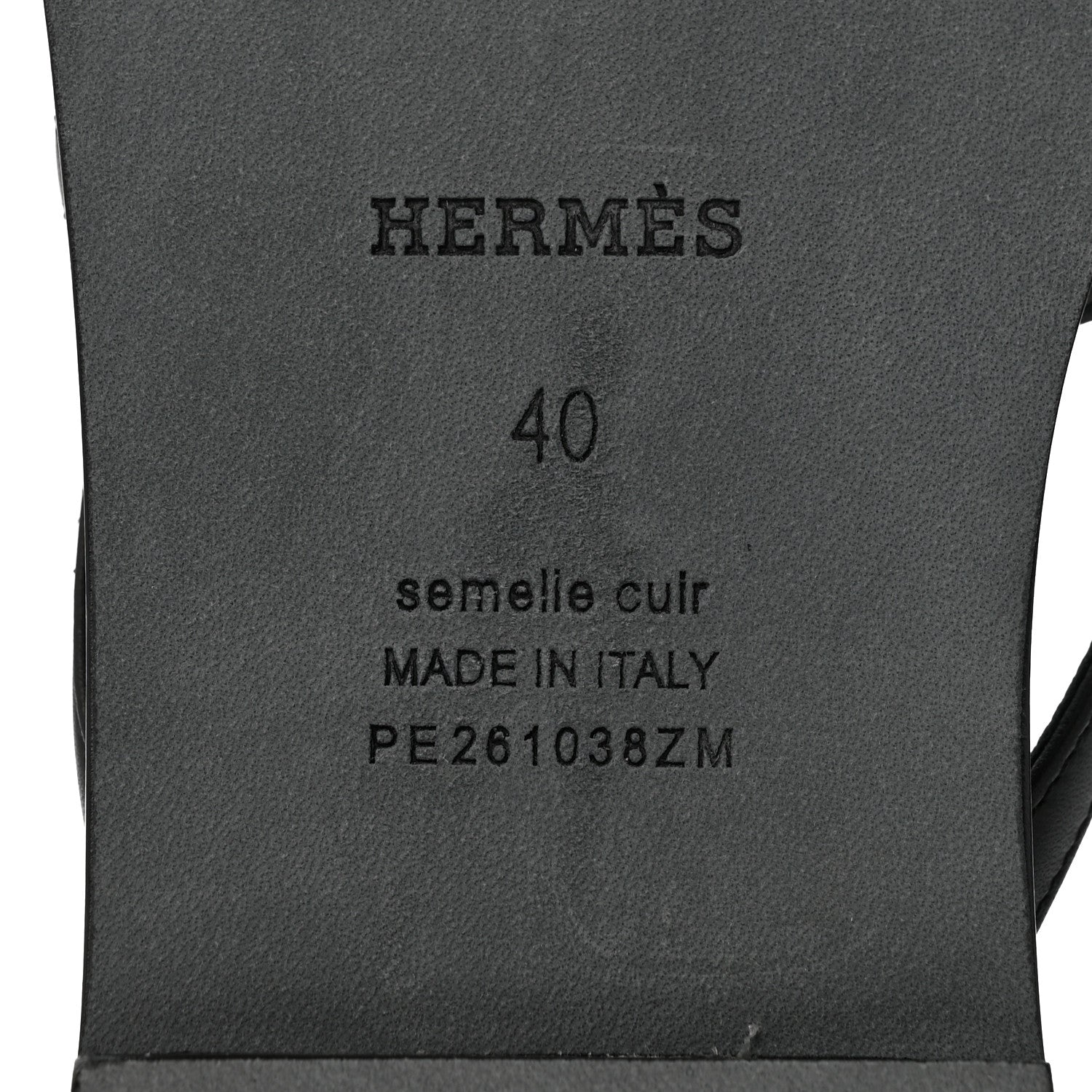 Hermes Calfskin Miss Sandals 40 Black 7 of 9