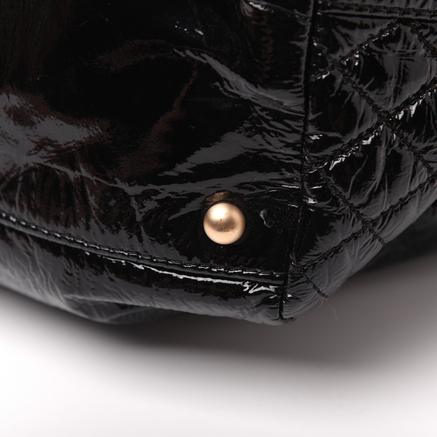 Vinyl Rock and Chain Bowler Black