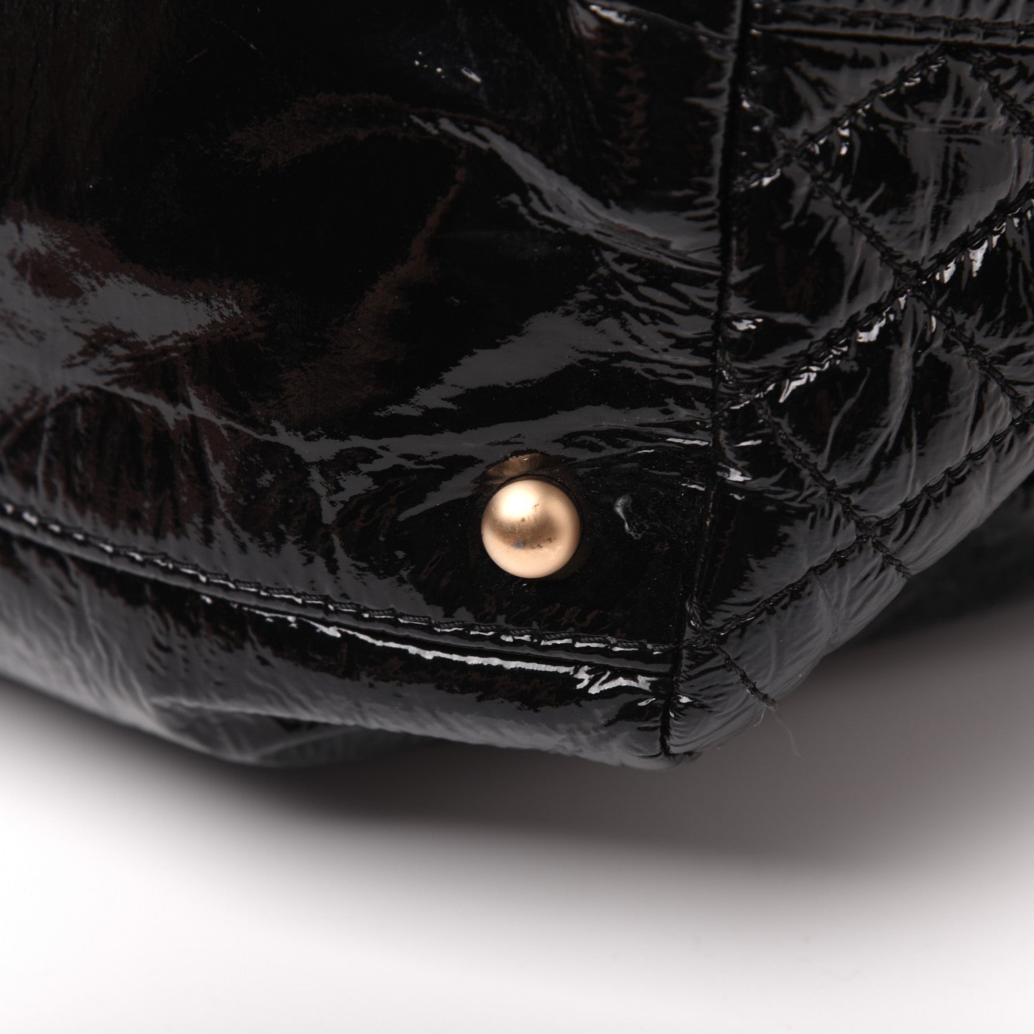 Chanel Vinyl Rock and Chain Bowler Black 16 of 21
