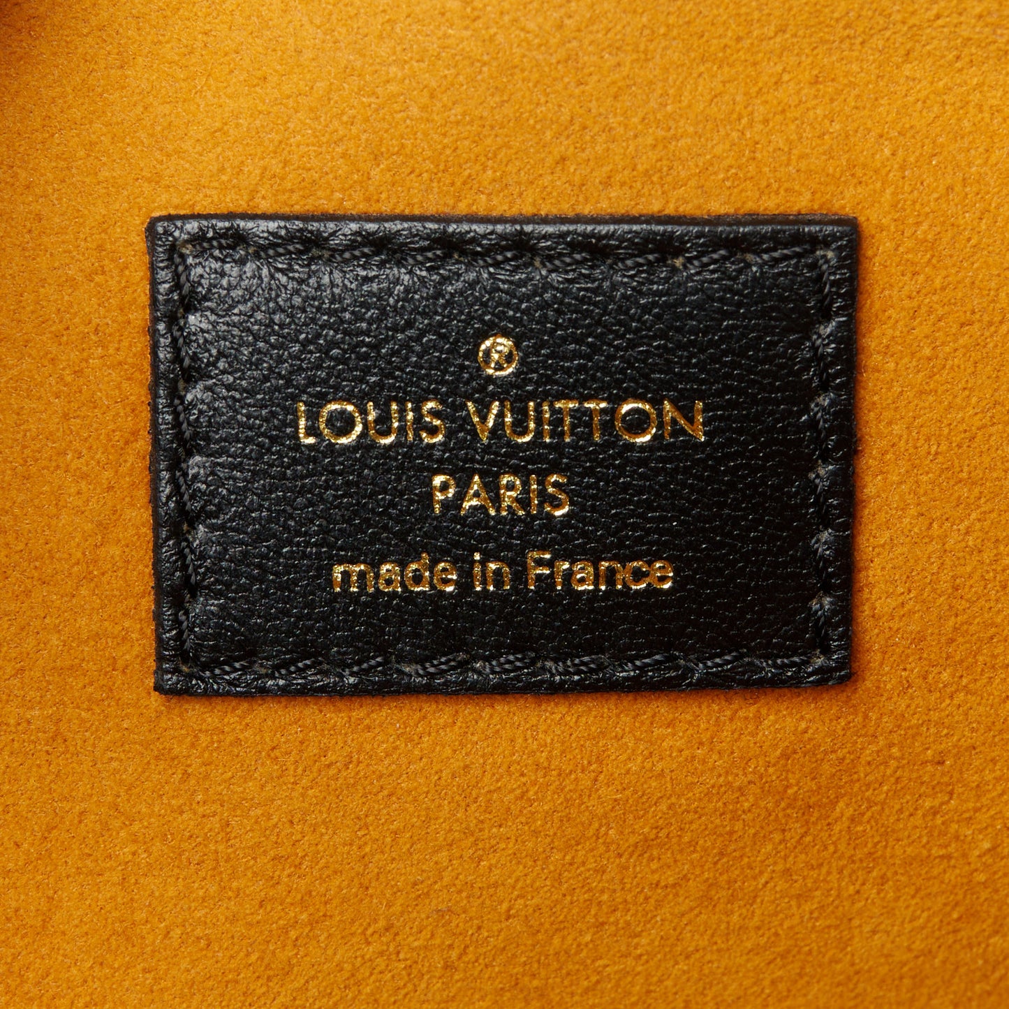 Lambskin Embossed Monogram Coussin MM  Black