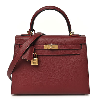 Hermes Epsom Kelly Sellier 25 Rouge H 1 of 9