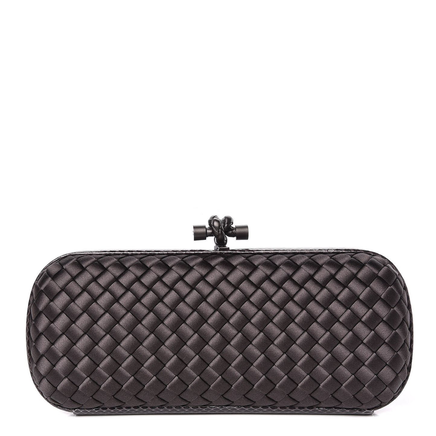 Satin Intreccio Impero Ayers Stretch Knot Clutch Quetsche