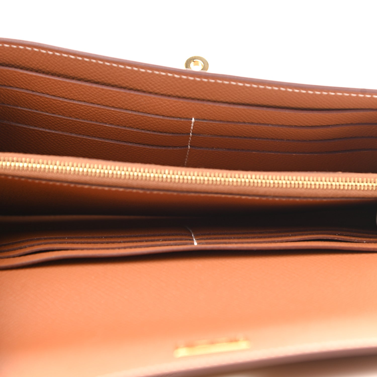 Hermes Epsom Kelly Longue Wallet Gold 5 of 8