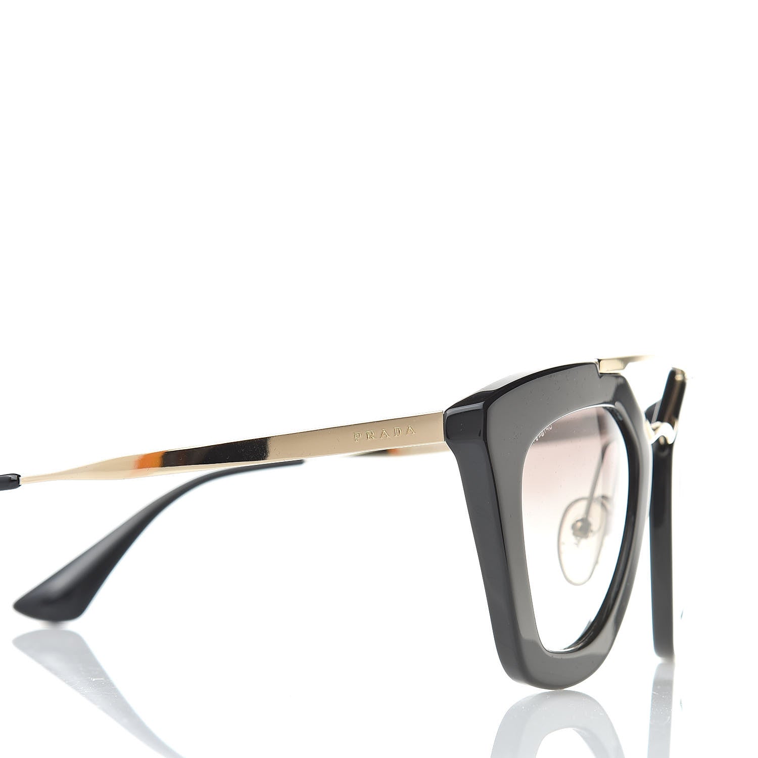 Prada Acetate Cinema Sunglasses SPR 09Q Black 8 of 9