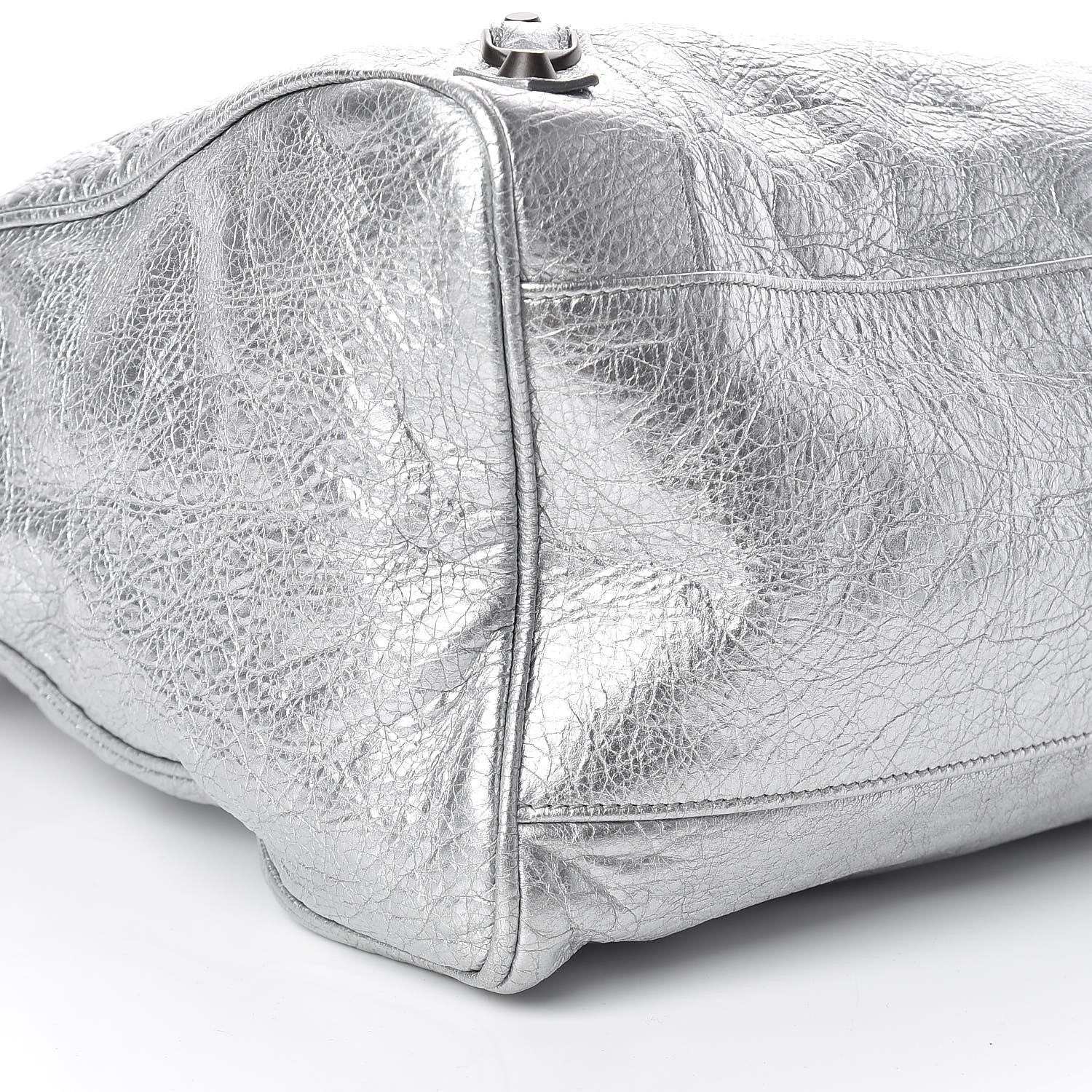 Balenciaga Metallic Agneau Classic Hardware Velo Gris Aluminum 5 of 10
