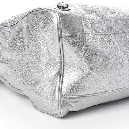 Balenciaga Metallic Agneau Classic Hardware Velo Gris Aluminum 5 of 10