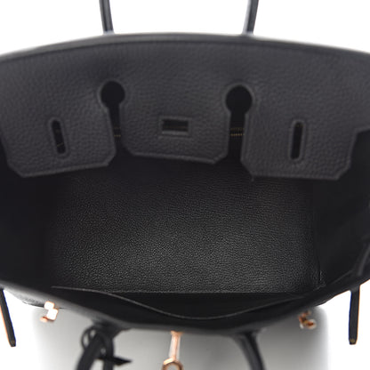 Hermes Togo Birkin 25 Black 8 of 40