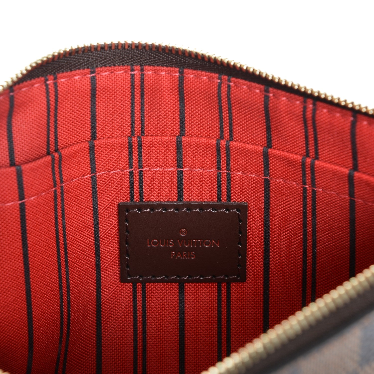 Louis Vuitton Damier Ebene Neverfull MM GM Pochette 6 of 7