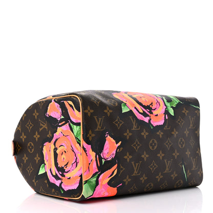 Louis Vuitton Monogram Roses Speedy 30 5 of 13