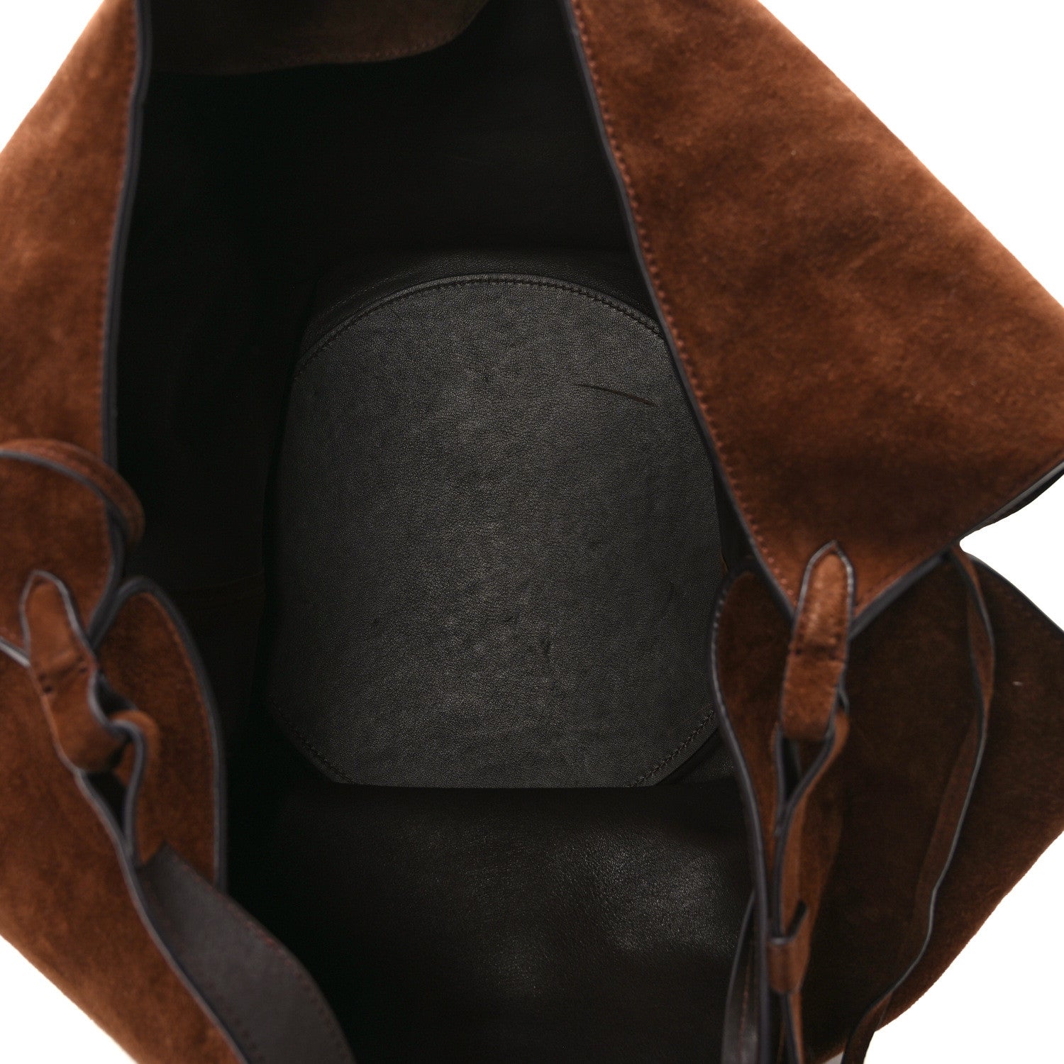 Khaite Suede Calfskin Medium Lotus Tote Toffee 5 of 9