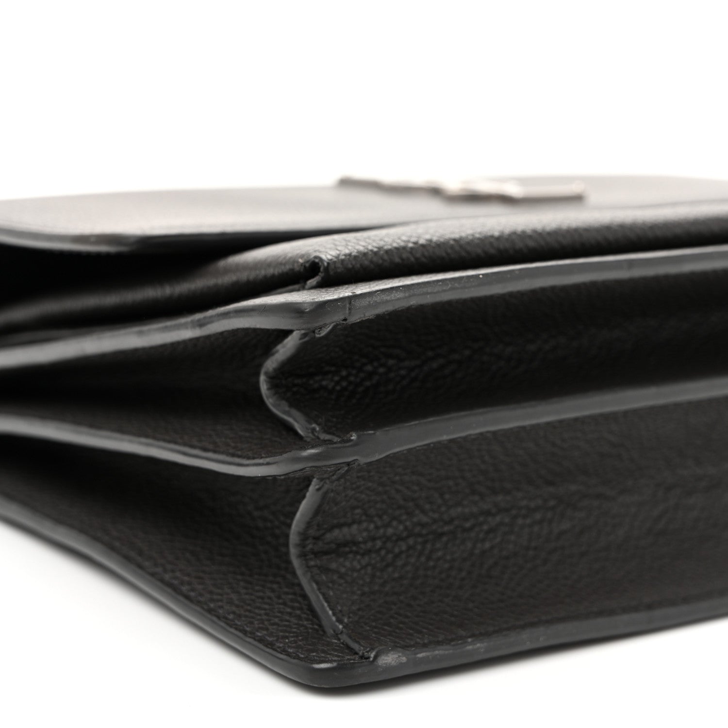 Saint Laurent Grained Calfskin Medium Monogram Sunset Fog 8 of 9
