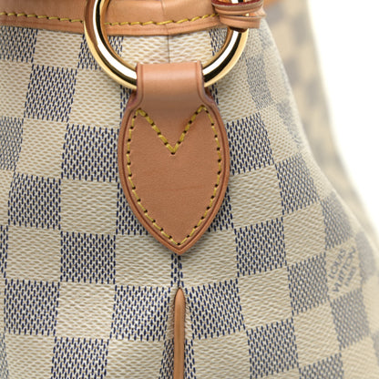 Louis Vuitton Damier Azur Delightful MM Pink 10 of 13