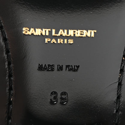 Saint Laurent Patent Clementi Ankle Zip Boot 39 Black 6 of 21