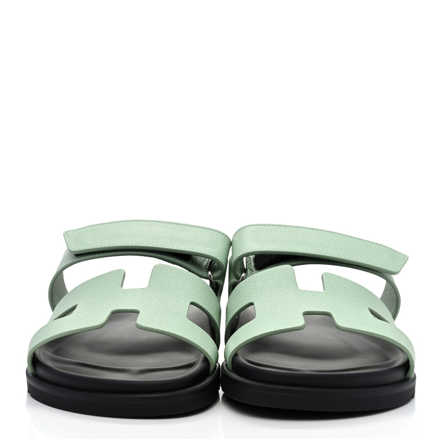 Hermes Epsom Womens Chypre Sandals 40 Vert Jade 2 of 9