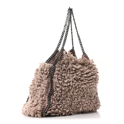 Stella McCartney Wool Fur Small Falabella Tote Pink 3 of 9