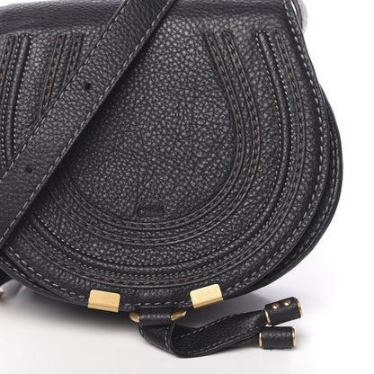 Chloe Calfskin Mini Marcie Round Crossbody Bag Black 7 of 9