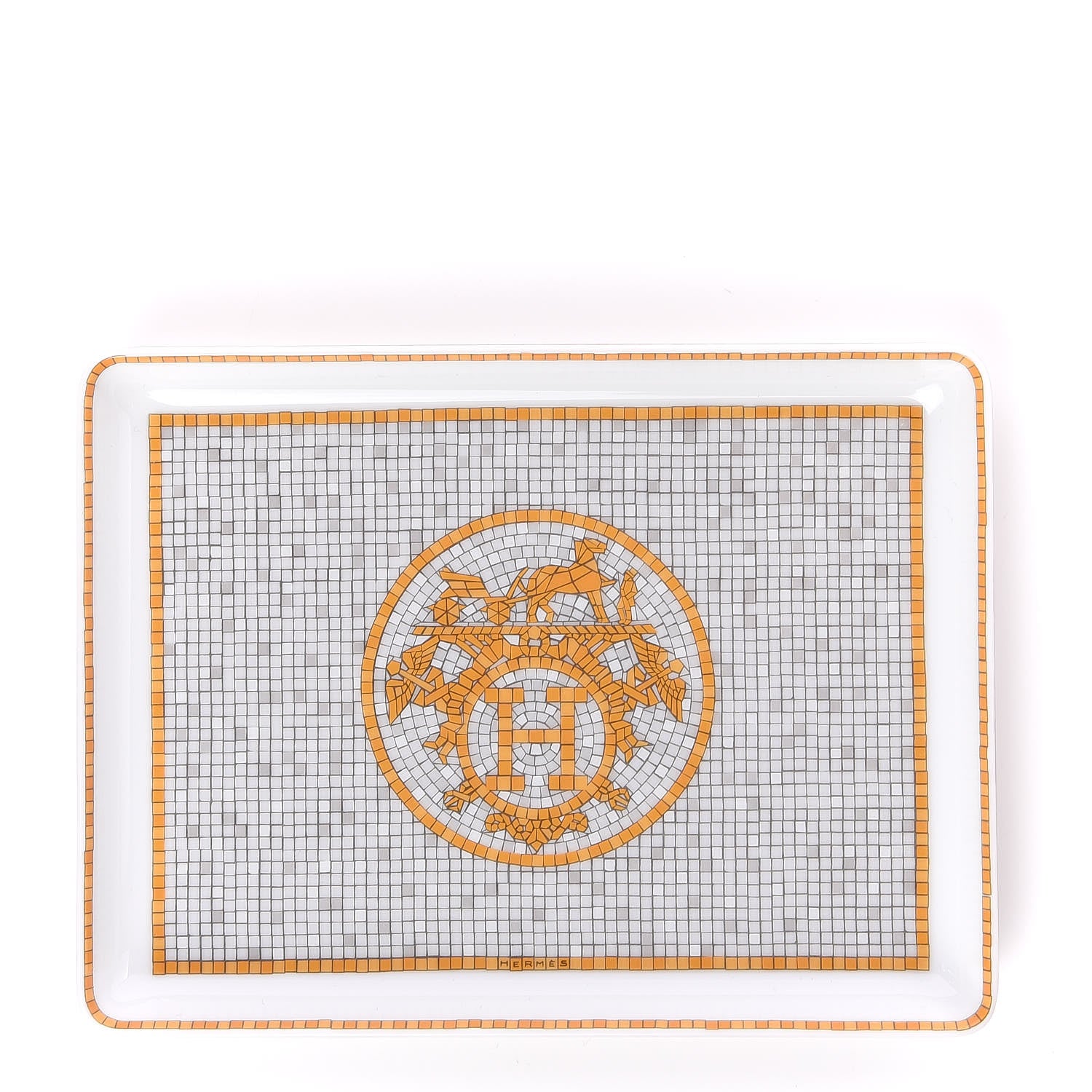 Hermes Porcelain Mosaique au 24 Sushi Plate 6 of 8