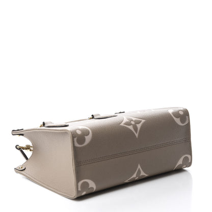Louis Vuitton Empreinte Monogram Giant Onthego PM Tourterelle Creme 4 of 10