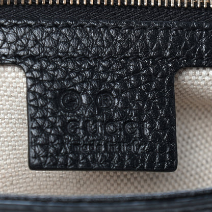 Gucci Pebbled Calfskin Medium Soho Flap Crossbody Black 6 of 9