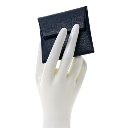 Hermes Epsom Bastia Coin Purse Bleu Indigo 2 of 7