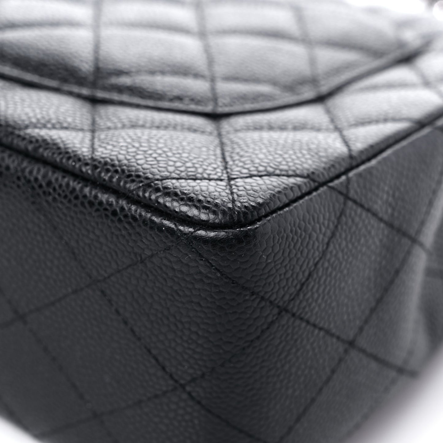 Caviar Quilted Jumbo Single Flap Black