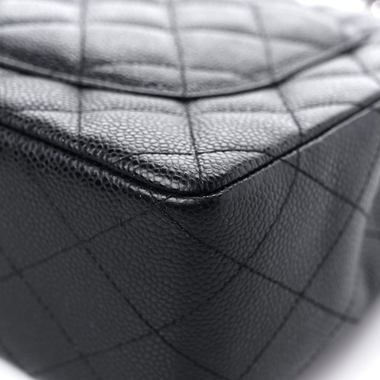Chanel Caviar Quilted Jumbo Single Flap Black 11 of 14