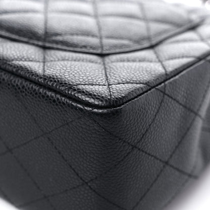 Chanel Caviar Quilted Jumbo Single Flap Black 11 of 14