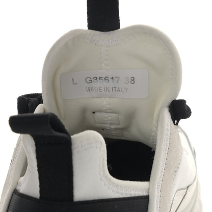 Chanel Velvet Calfskin Mixed Fibers CC Sneakers 38 Ivory Black 7 of 7