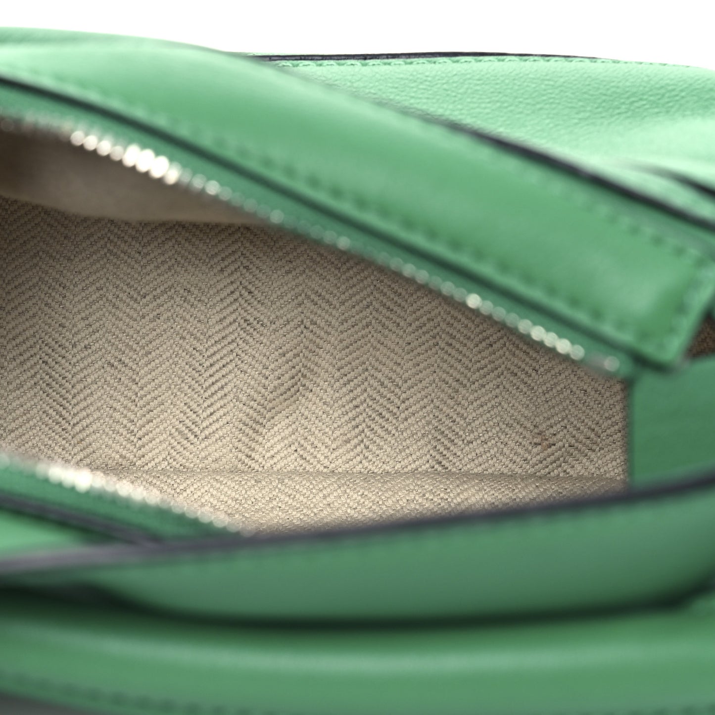 Calfskin Mini Puzzle Bag Jungle Green