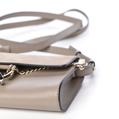 Chloe Suede Calfskin Mini Faye Shoulder Bag Motty Grey 8 of 15