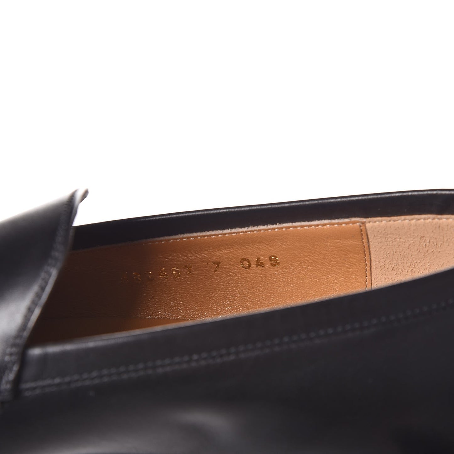 Calfskin Horsebit Mens Jordaan Loafers 7 Black