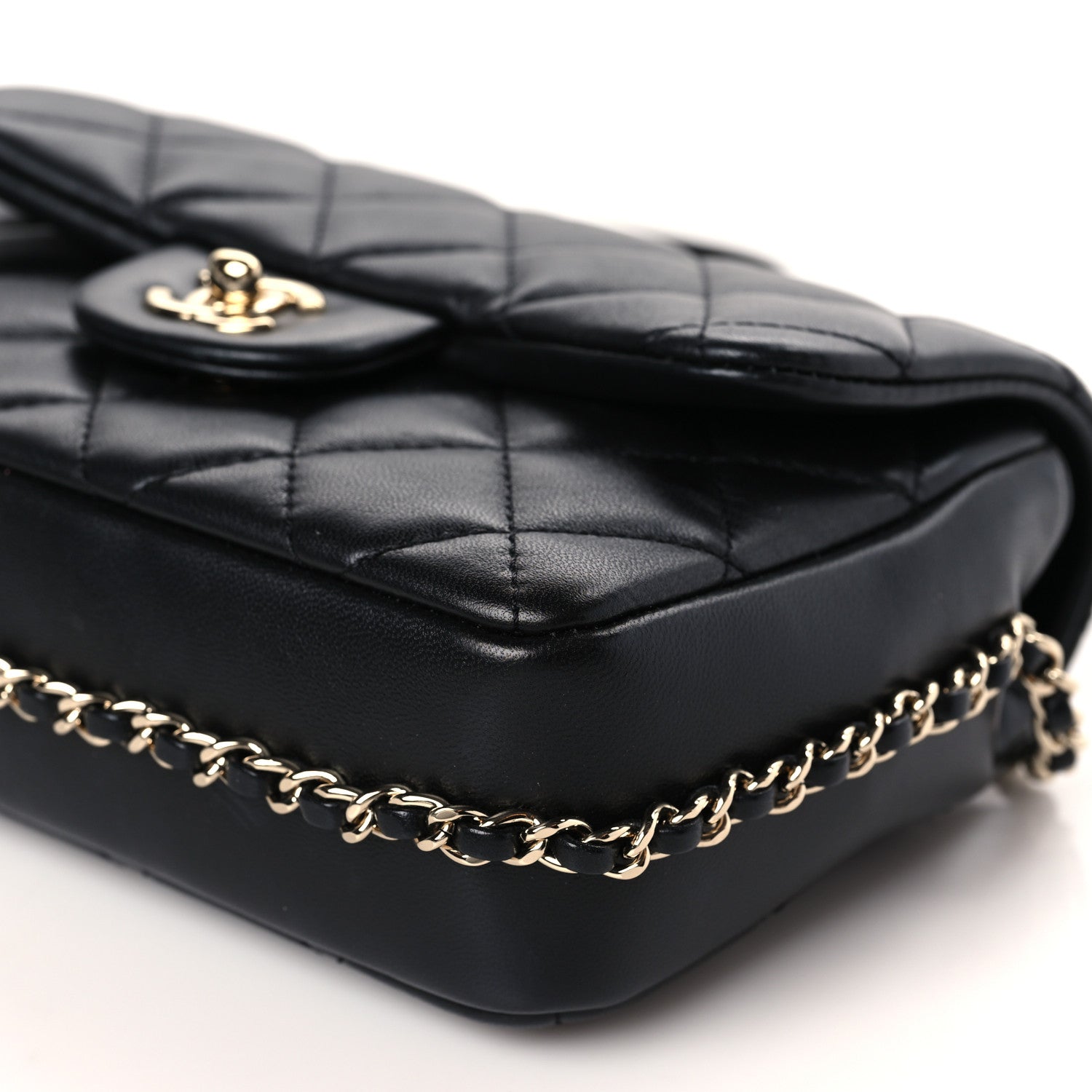 Chanel Lambskin Quilted Small My Precious Flap Black 9 of 9