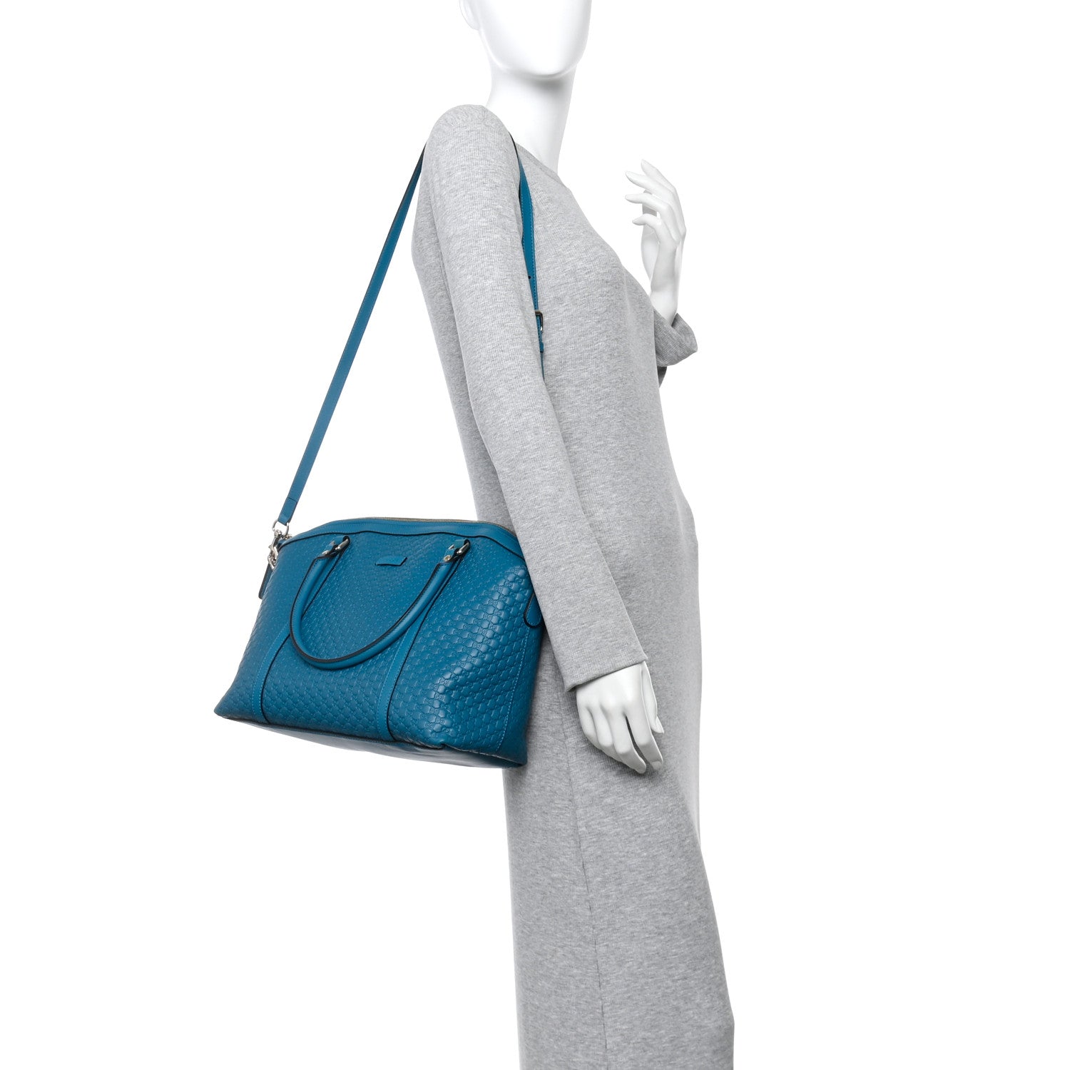 Gucci Soft Microguccissima Dome Satchel Deep Cobalt 2 of 10