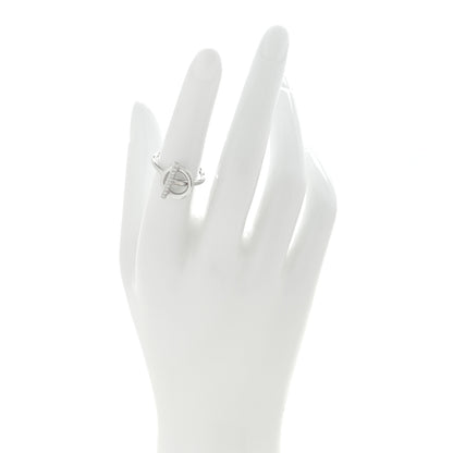 Hermes 18K White Gold Diamond PM Echappee Ring 51 5.75 2 of 4