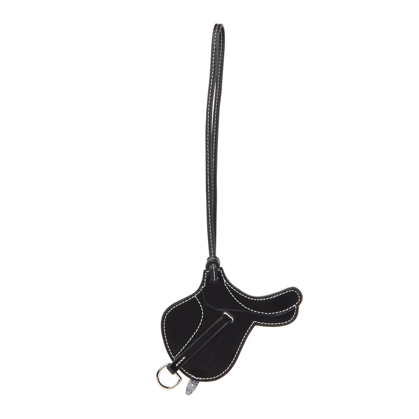 Box Paddock Selle Horse Saddle Bag Charm Black