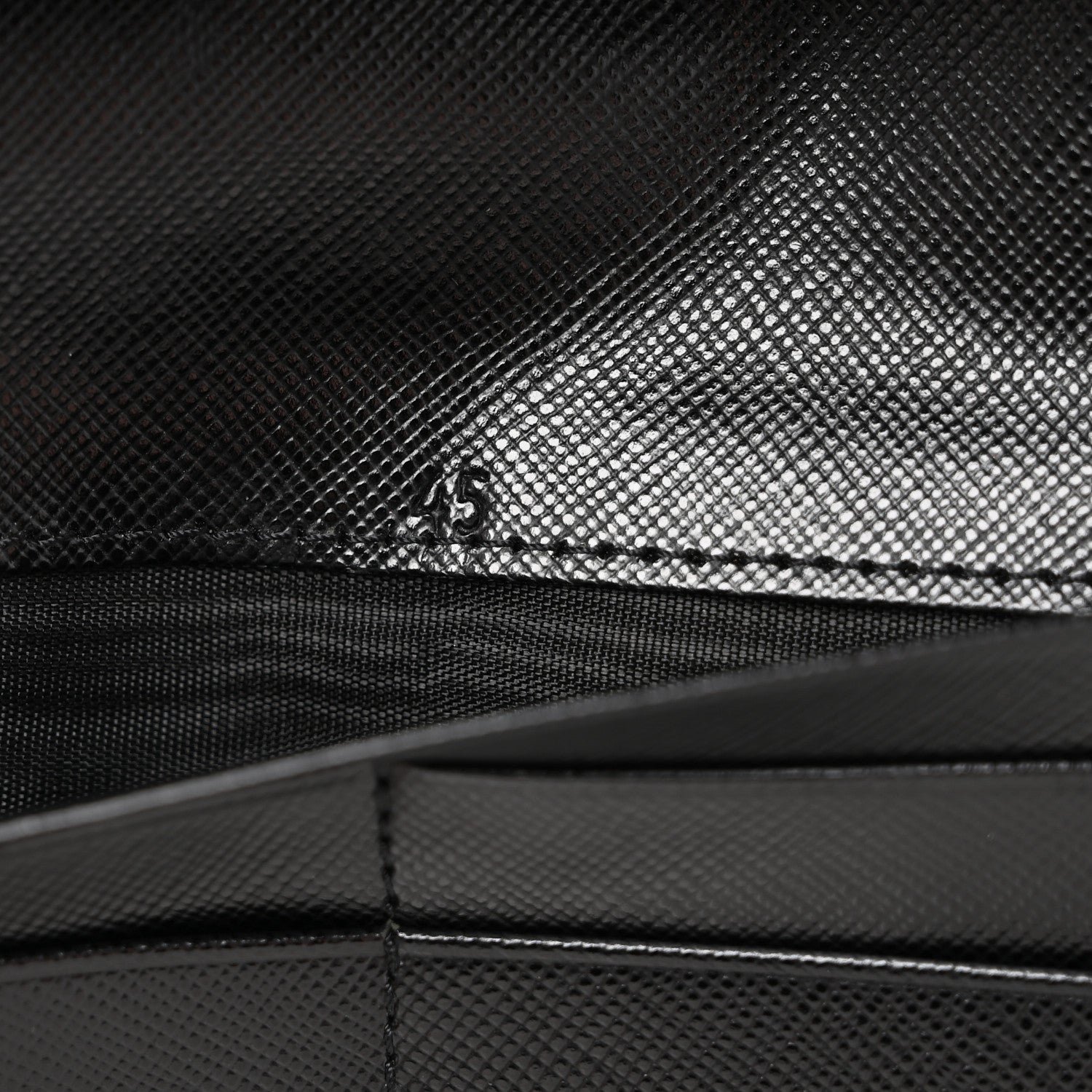 Prada Tessuto Nylon Triangle Continental Flap Wallet Black 8 of 11