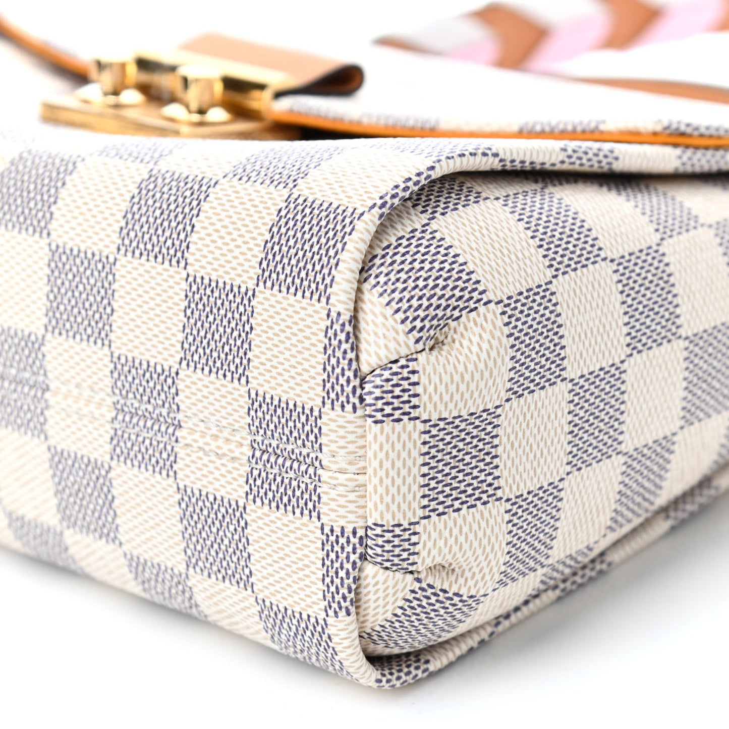 Damier Azur Braided Croisette Rose