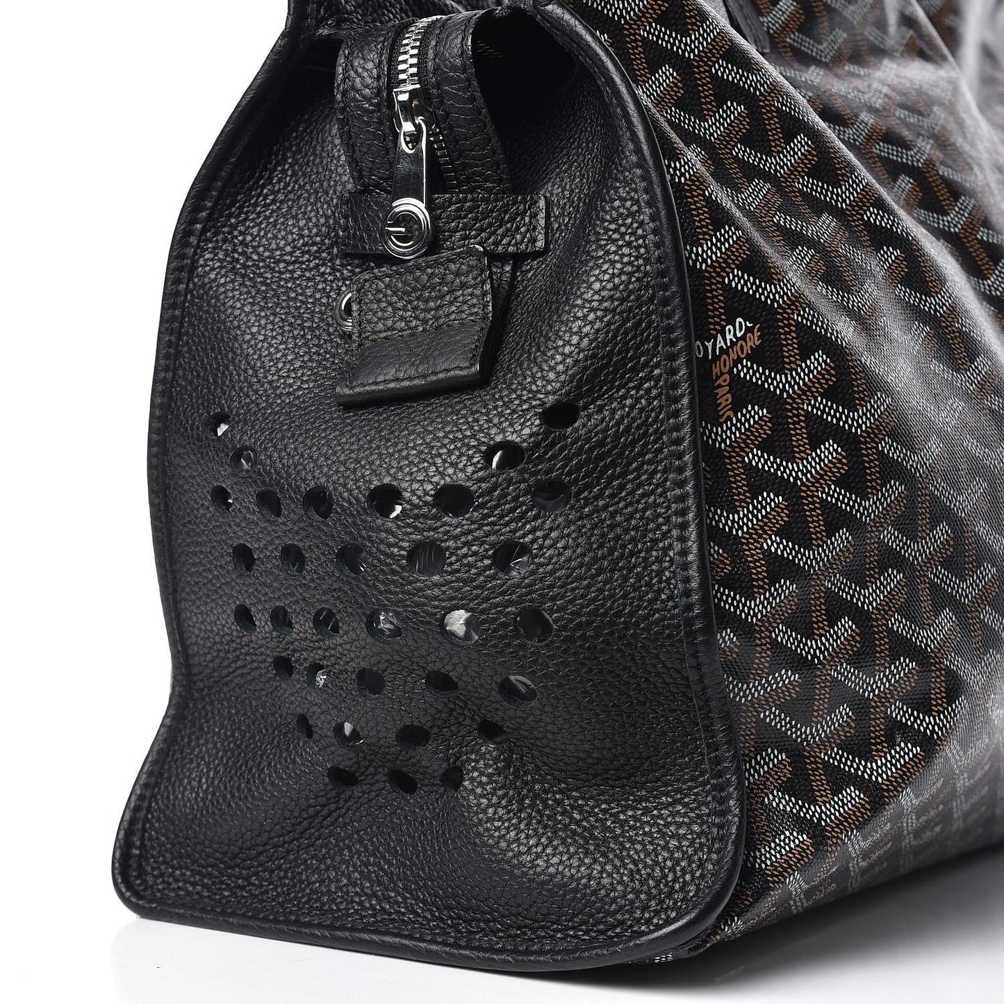 Goyardine Sac Hardy Pet Carrier PM Black