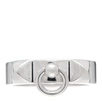 Hermes Sterling Silver PM Collier De Chien Ring 52 6 1 of 5