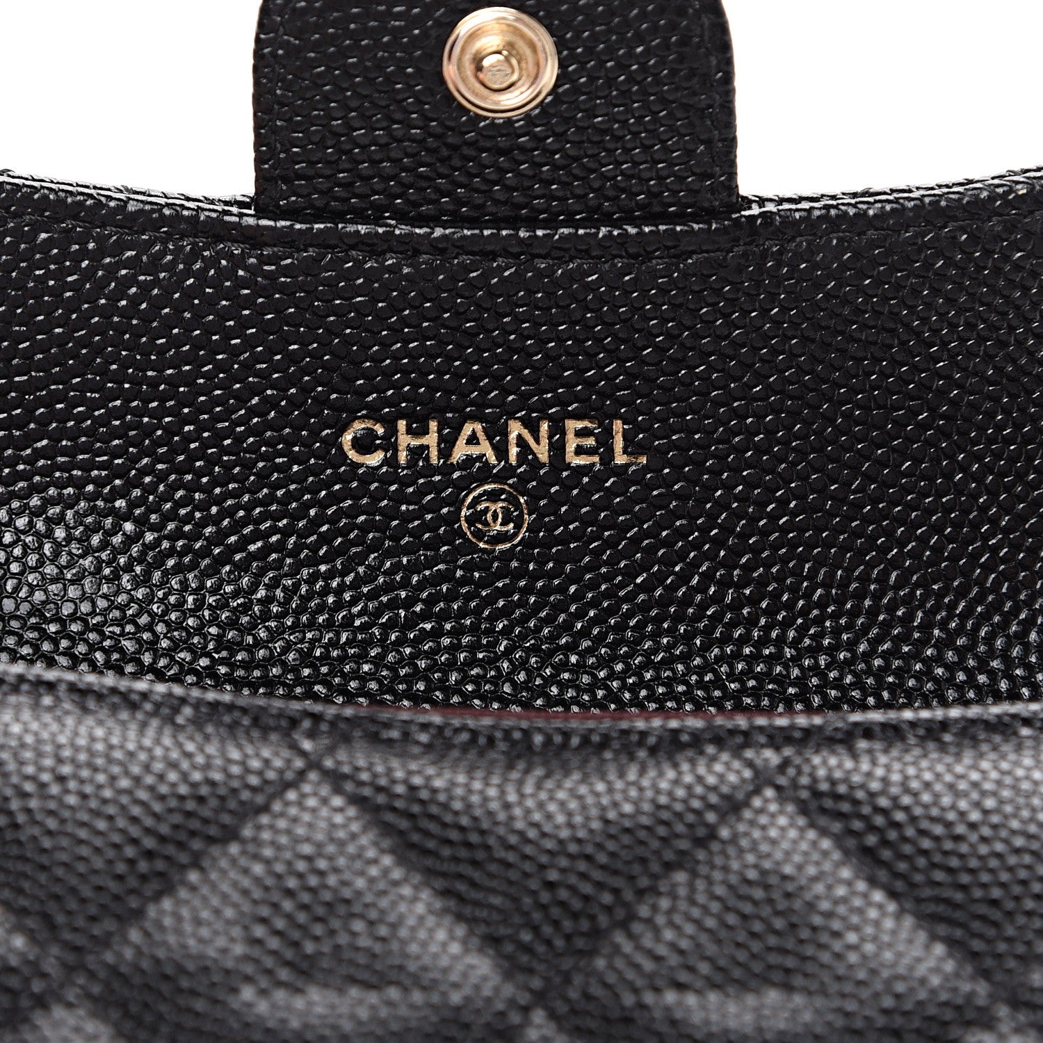 Chanel Caviar Quilted Flap Card Holder Wallet Black 5 of 8
